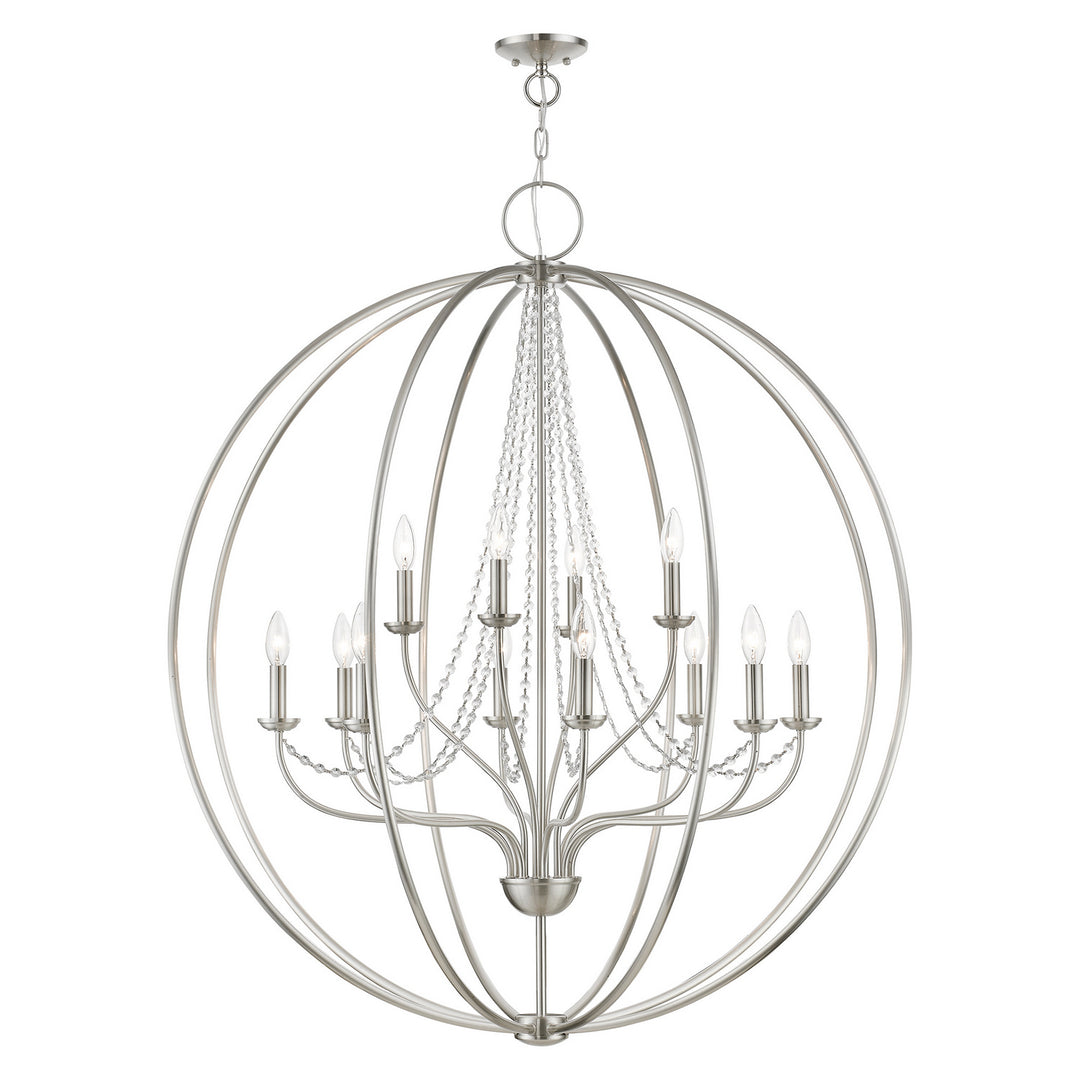 Livex Arabella 40919-91 Chandelier Light - Brushed Nickel