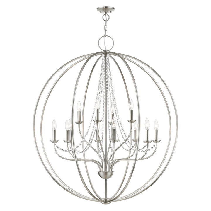 Livex Arabella 40919-91 Chandelier Light - Brushed Nickel