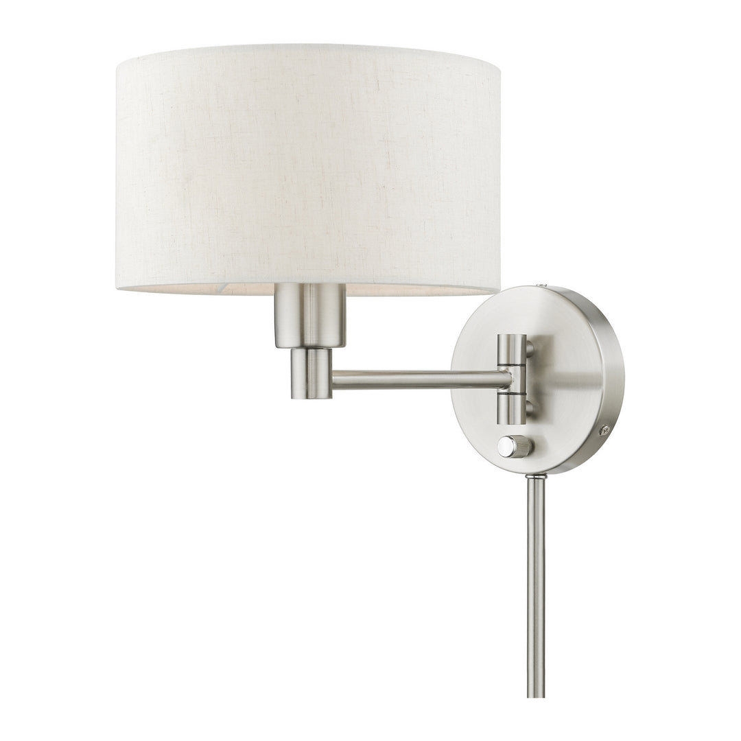 Livex Lighting 40940-91  Swing Arm Wall Lamps Lamp Brushed Nickel