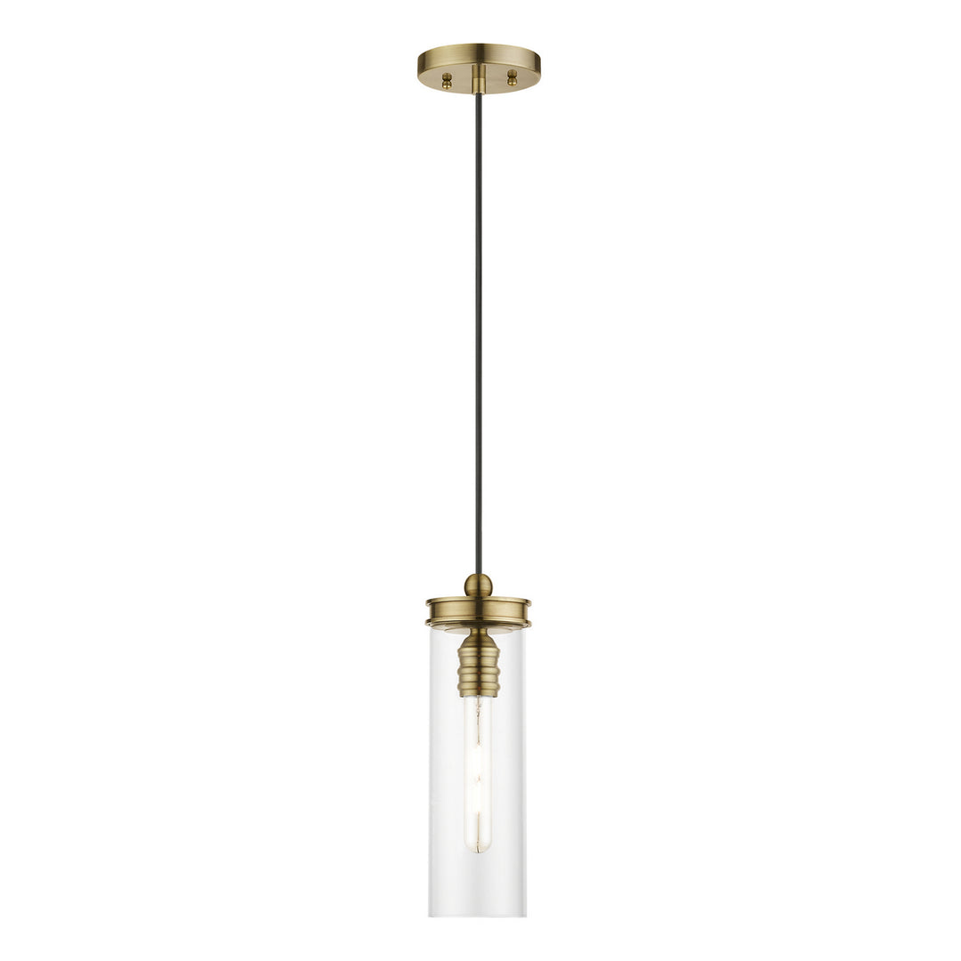 Livex Devoe 41236-01 Pendant Light - Antique Brass