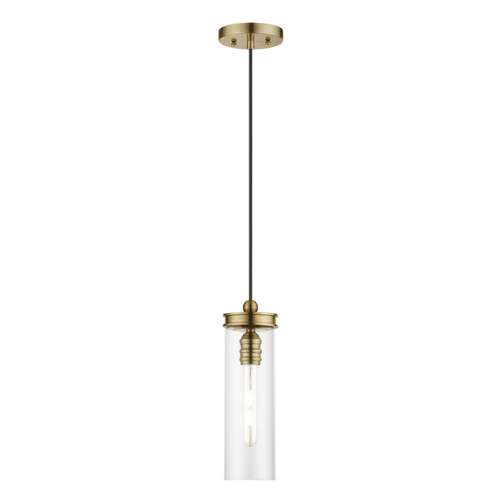 Livex Devoe 41236-01 Pendant Light - Antique Brass