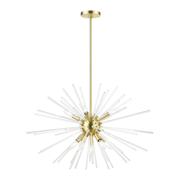 Livex Utopia 41255-12 Chandelier Light - Satin Brass