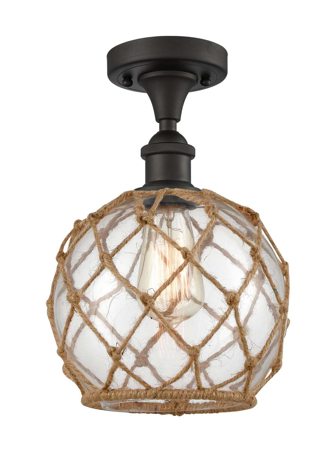 Innovations Ballston 516-1C-OB-G122-8RB Ceiling Light - Oil Rubbed Bronze