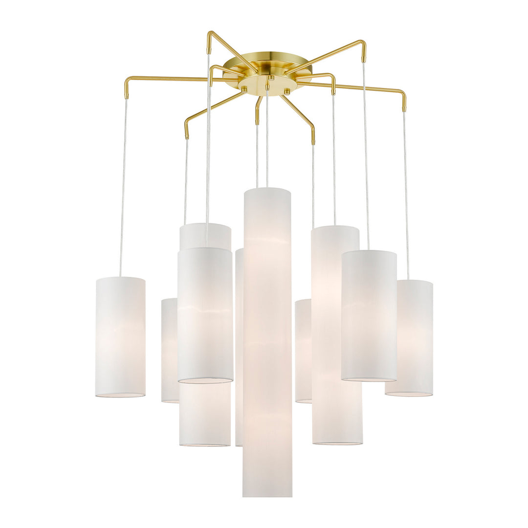 Livex Strathmore 42658-12 Chandelier Light - Satin Brass