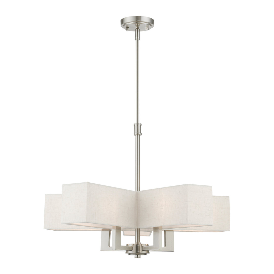 Livex Rubix 42665-91 Chandelier Light - Brushed Nickel