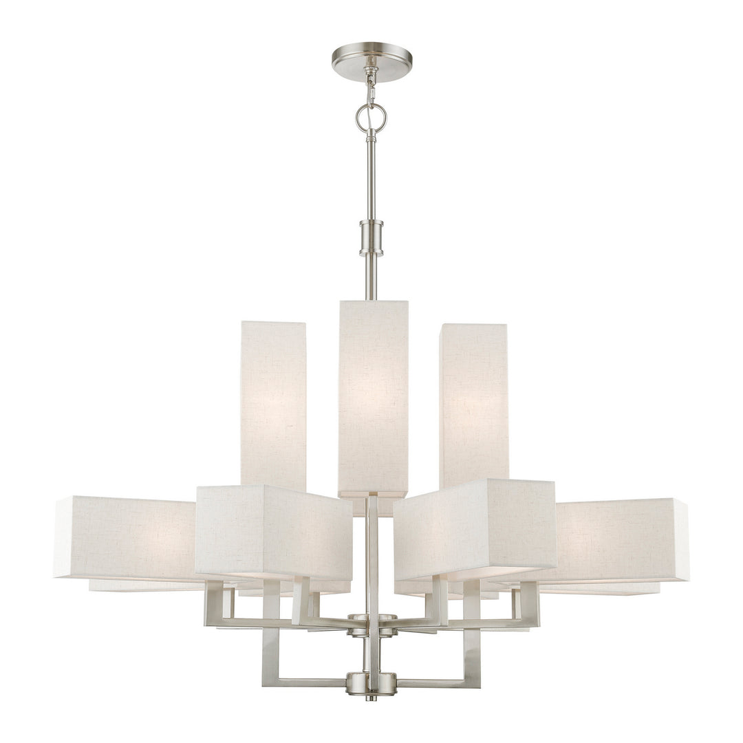 Livex Rubix 42669-91 Chandelier Light - Brushed Nickel