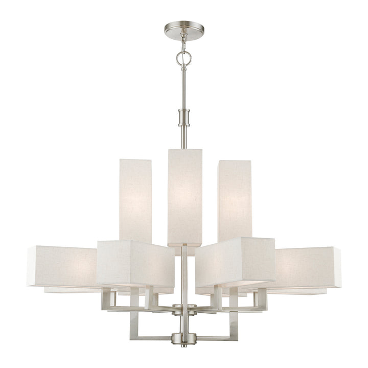 Livex Rubix 42669-91 Chandelier Light - Brushed Nickel