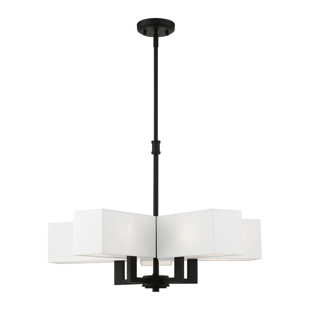 Livex Rubix 42675-04 Chandelier Light - Black