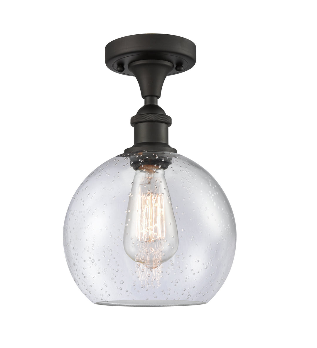 Innovations Ballston 516-1C-OB-G124-8 Ceiling Light - Oil Rubbed Bronze