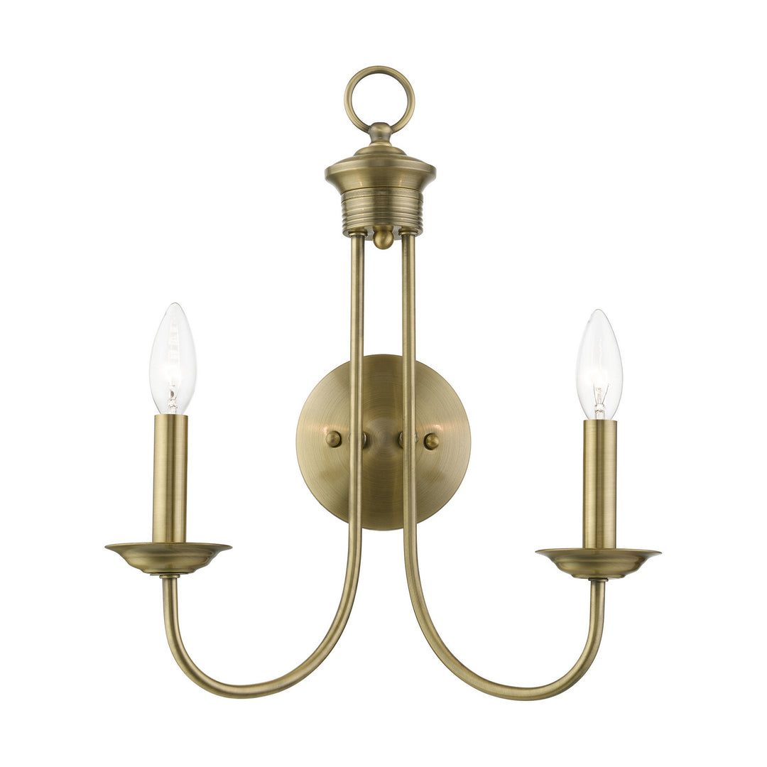 Livex Estate 42682-01 Wall Sconce Light - Antique Brass