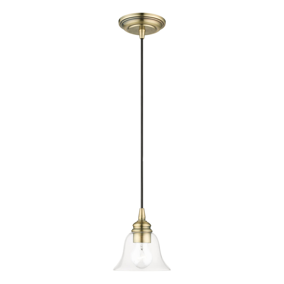 Livex Moreland 46480-01 Pendant Light - Antique Brass