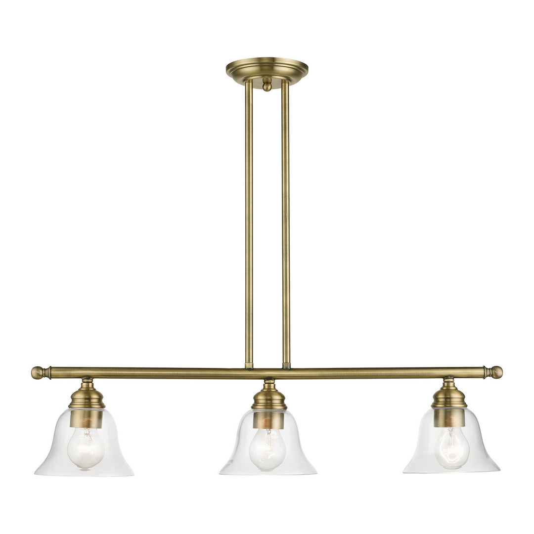 Livex Moreland 46487-01 Pendant Light - Antique Brass