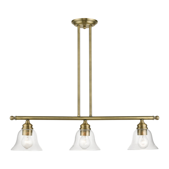 Livex Moreland 46487-01 Pendant Light - Antique Brass