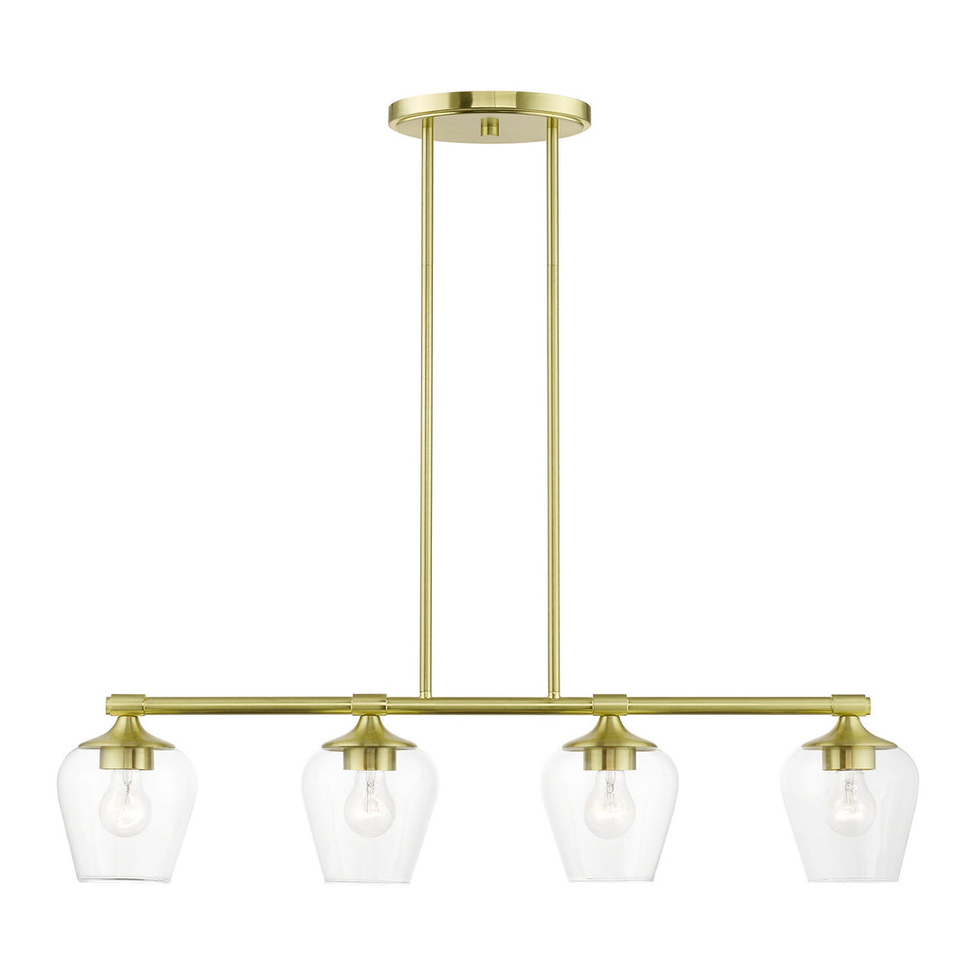 Livex Willow 46724-12 Pendant Light - Satin Brass