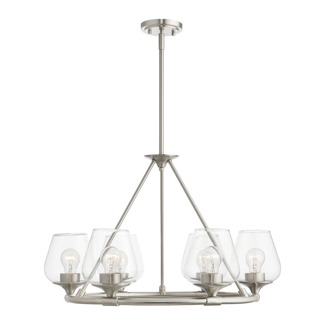 Livex Willow 46726-91 Chandelier Light - Brushed Nickel