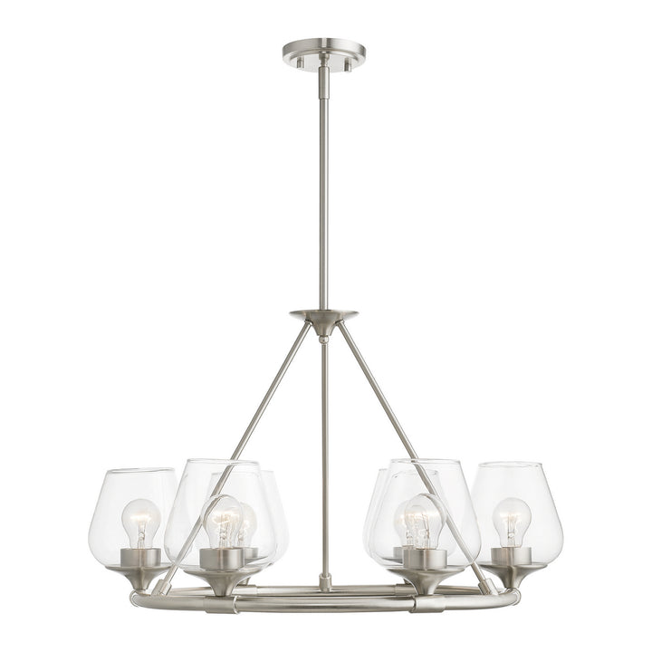 Livex Willow 46726-91 Chandelier Light - Brushed Nickel
