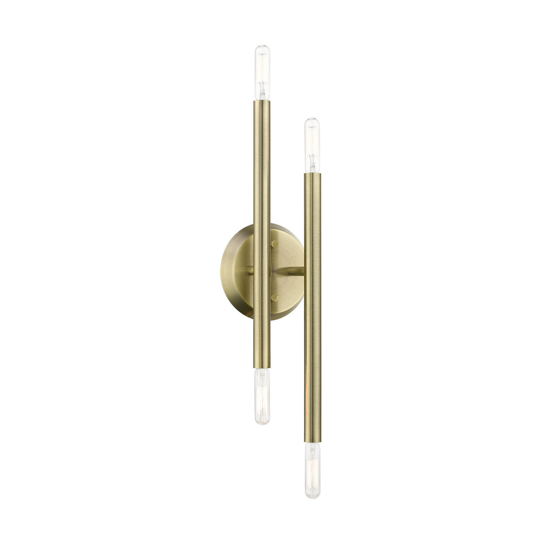 Livex Soho 46771-01 Wall Sconce Light - Antique Brass