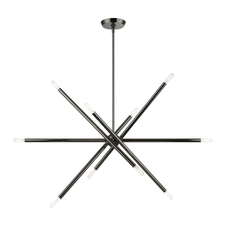 Livex Soho 46777-46 Chandelier Light - Black Chrome