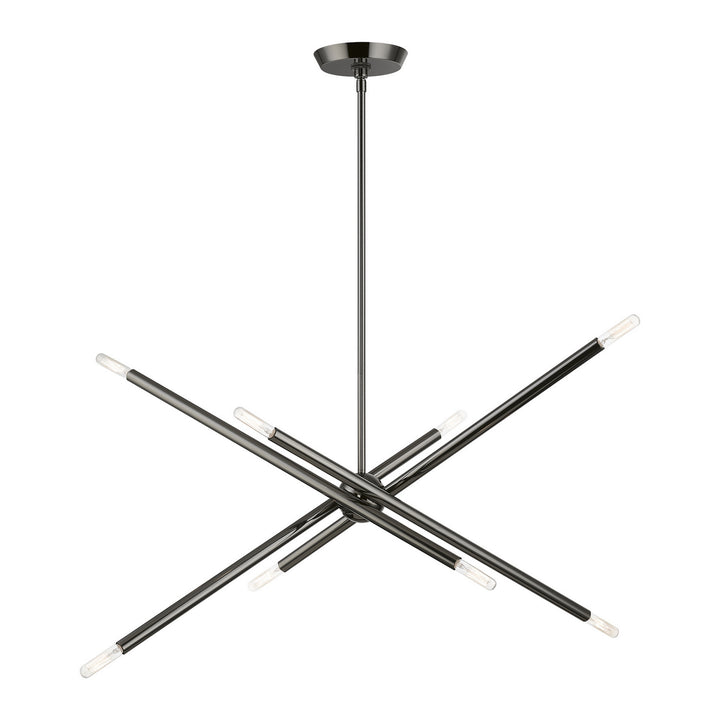 Livex Soho 46778-46 Chandelier Light - Black Chrome