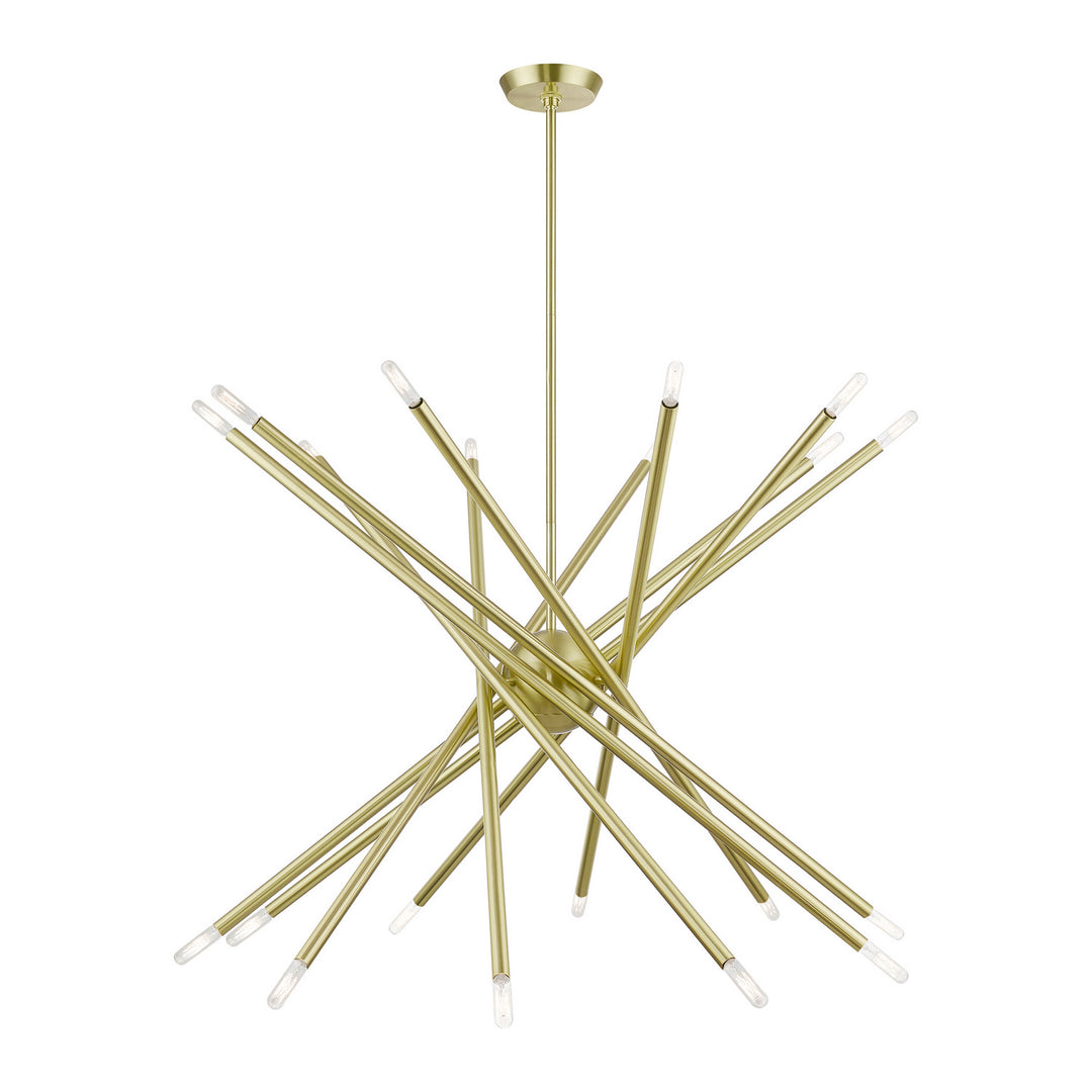 Livex Soho 46779-12 Chandelier Light - Satin Brass