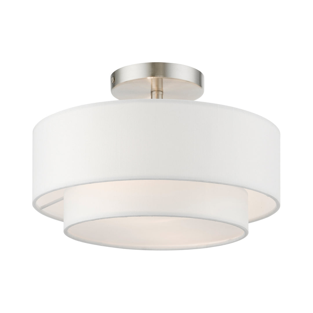 Livex Meridian 47151-91 Ceiling Light - Brushed Nickel