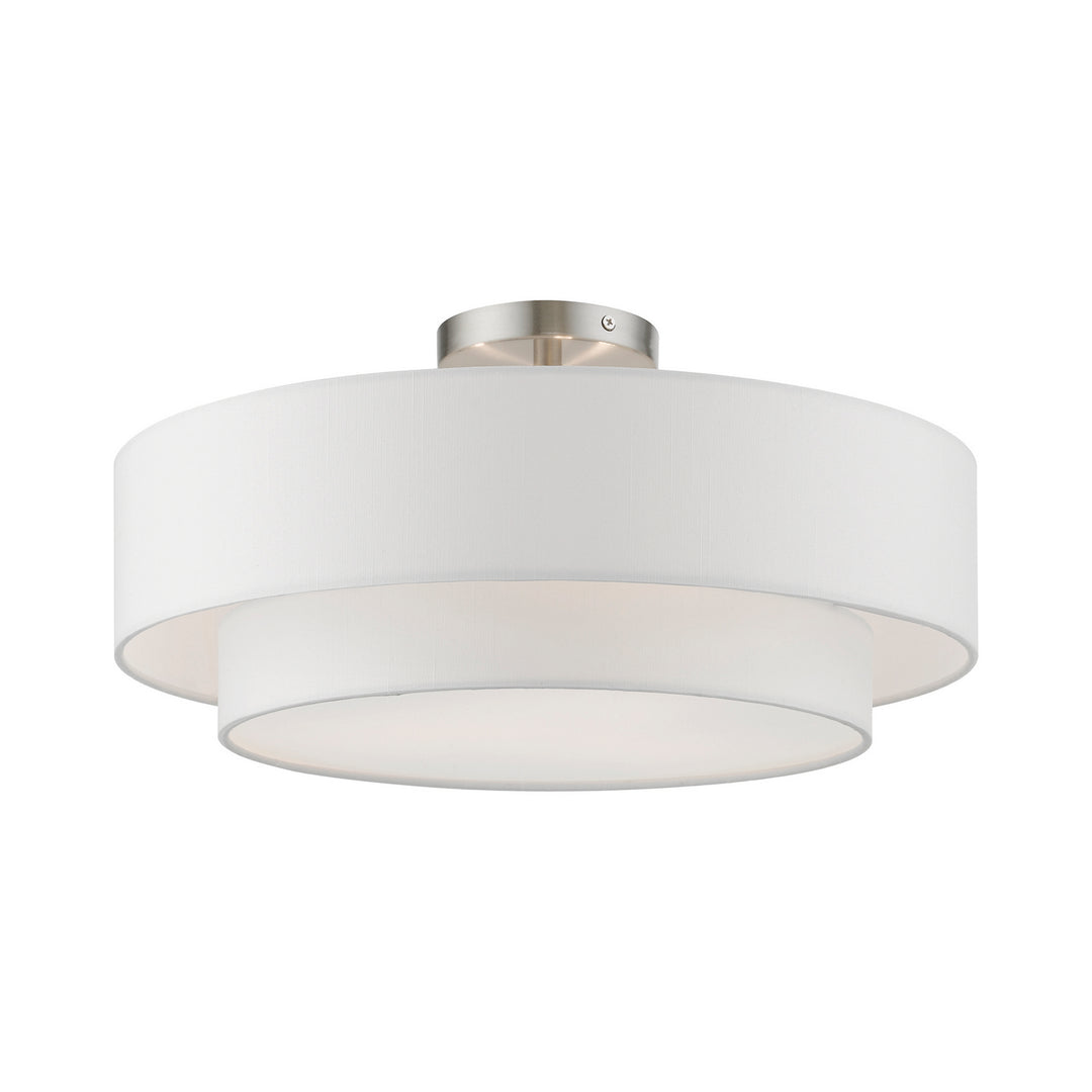 Livex Meridian 47154-91 Ceiling Light - Brushed Nickel