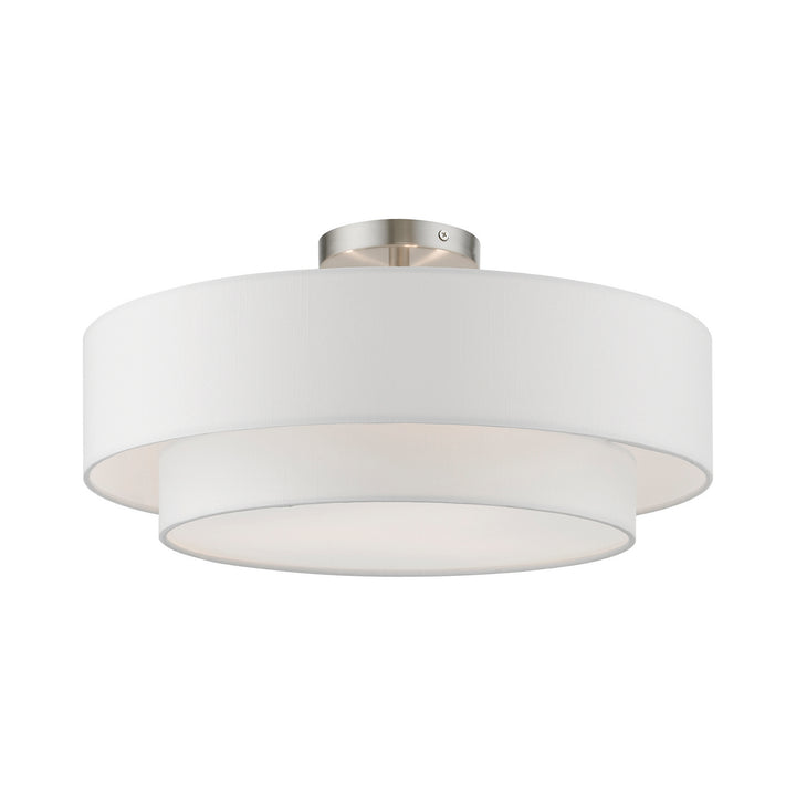 Livex Meridian 47154-91 Ceiling Light - Brushed Nickel