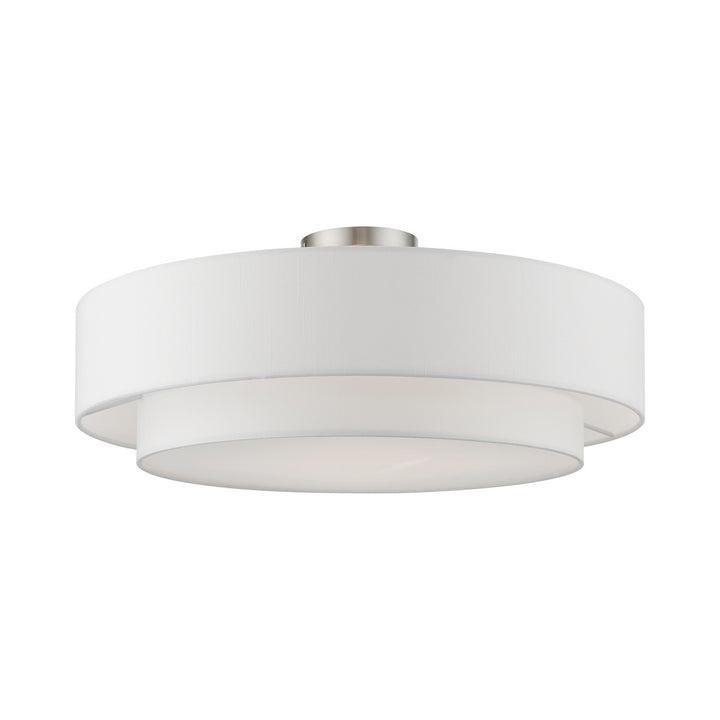 Livex Meridian 47155-91 Ceiling Light - Brushed Nickel
