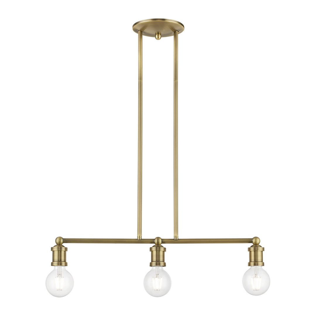 Livex Lansdale 47163-01 Pendant Light - Antique Brass