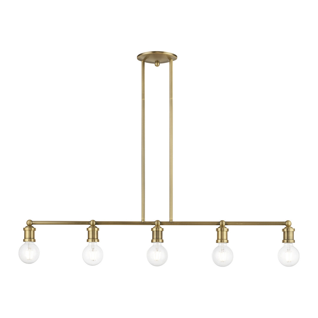 Livex Lansdale 47165-01 Pendant Light - Antique Brass