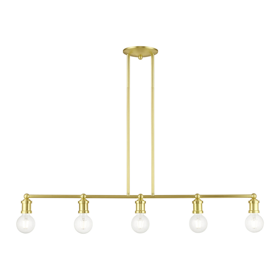 Livex Lansdale 47165-12 Pendant Light - Satin Brass