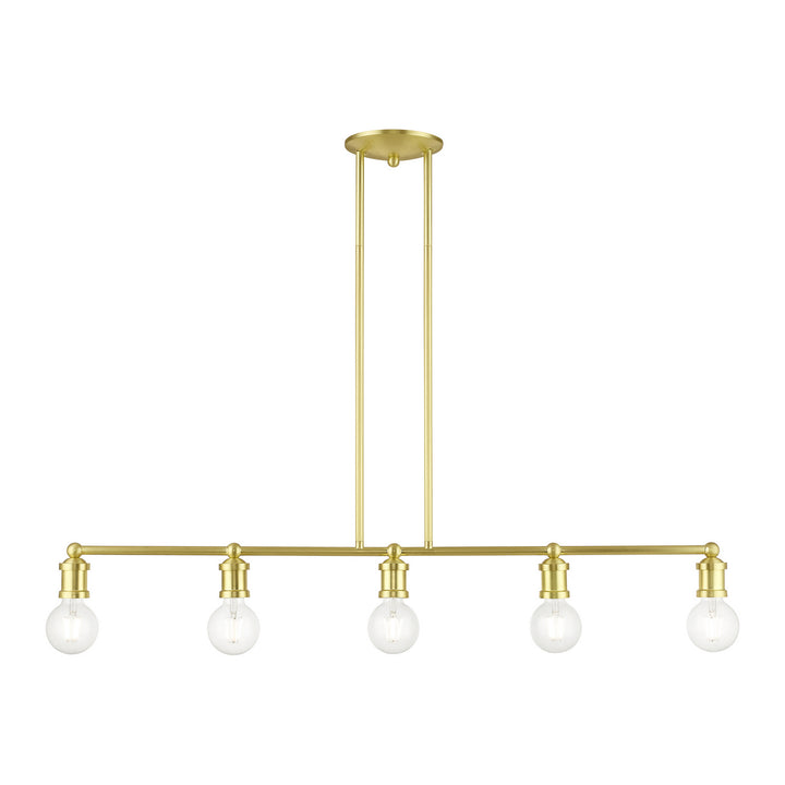 Livex Lansdale 47165-12 Pendant Light - Satin Brass