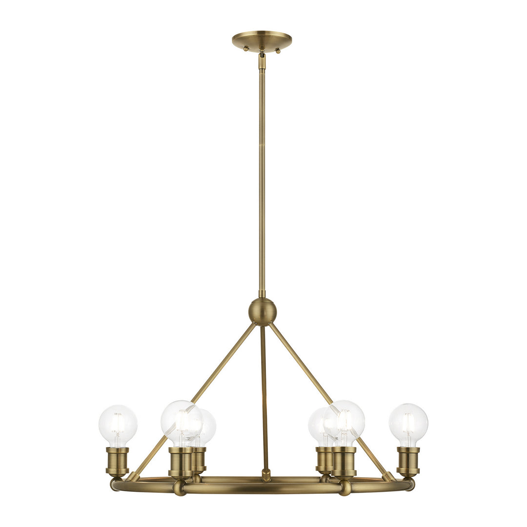 Livex Lansdale 47166-01 Chandelier Light - Antique Brass