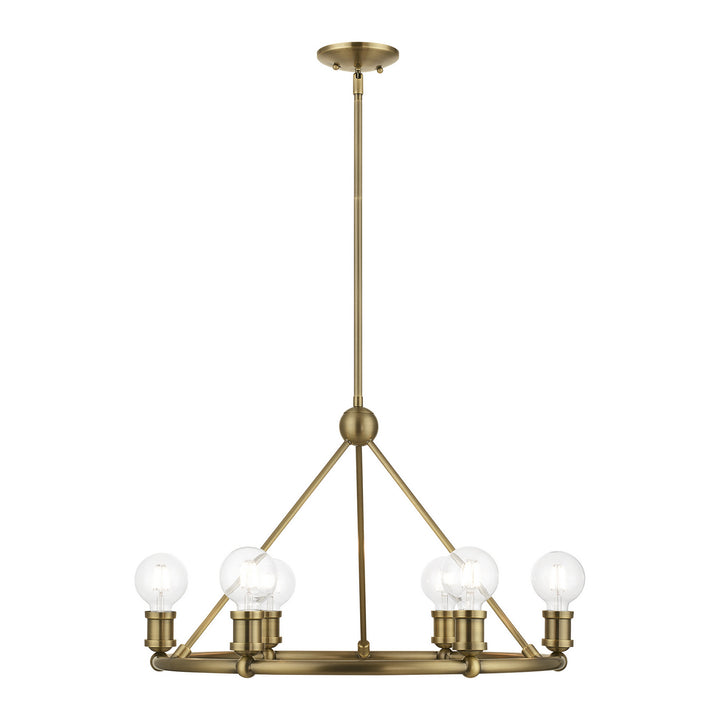 Livex Lansdale 47166-01 Chandelier Light - Antique Brass