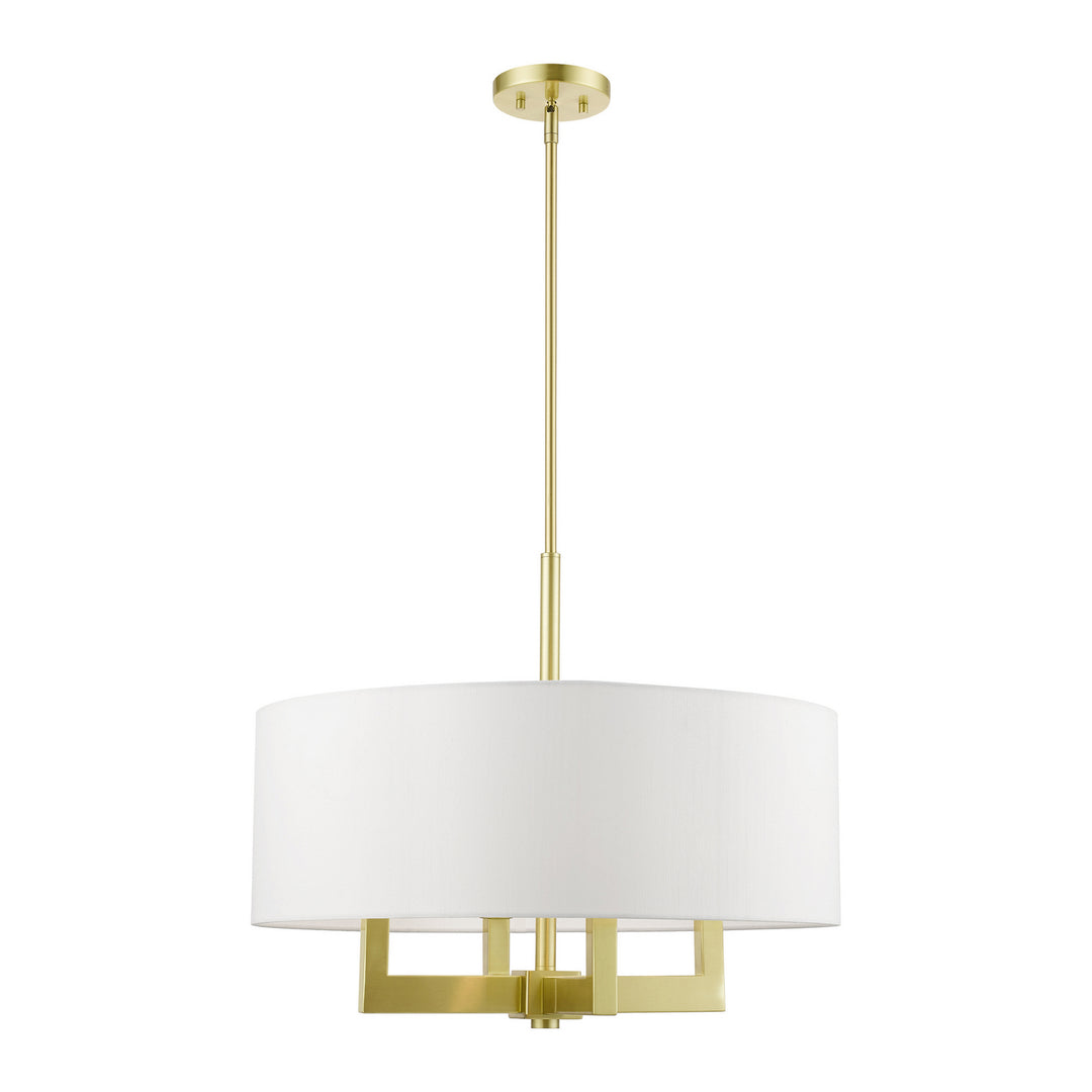 Livex Cresthaven 48786-12 Chandelier Light - Satin Brass