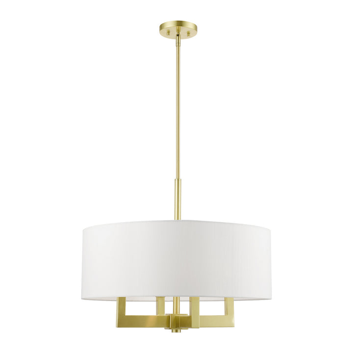 Livex Cresthaven 48786-12 Chandelier Light - Satin Brass
