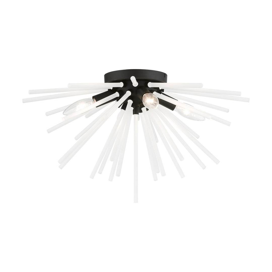 Livex Uptown 48820-04 Ceiling Light - Black