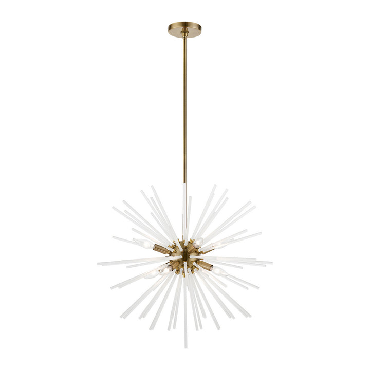 Livex Uptown 48826-01 Chandelier Light - Antique Brass