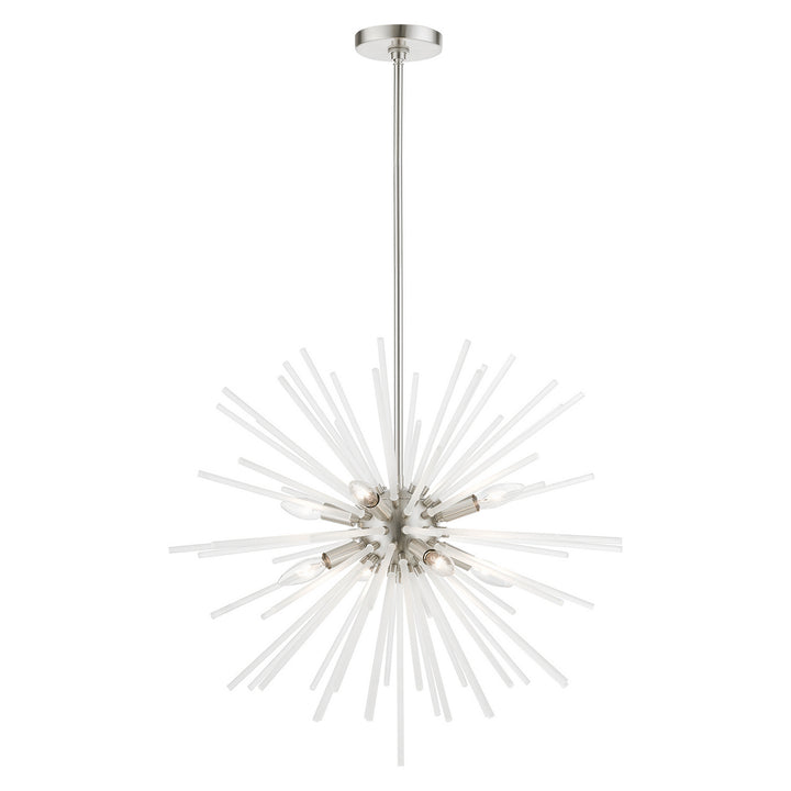 Livex Uptown 48826-91 Chandelier Light - Brushed Nickel