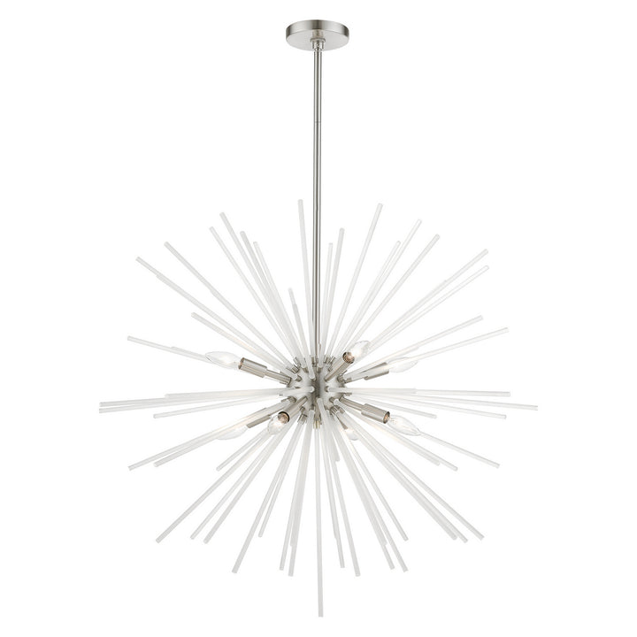 Livex Uptown 48828-91 Chandelier Light - Brushed Nickel