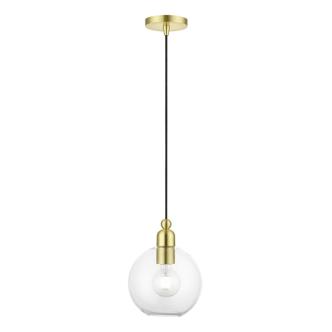 Livex Downtown 48972-12 Pendant Light - Satin Brass