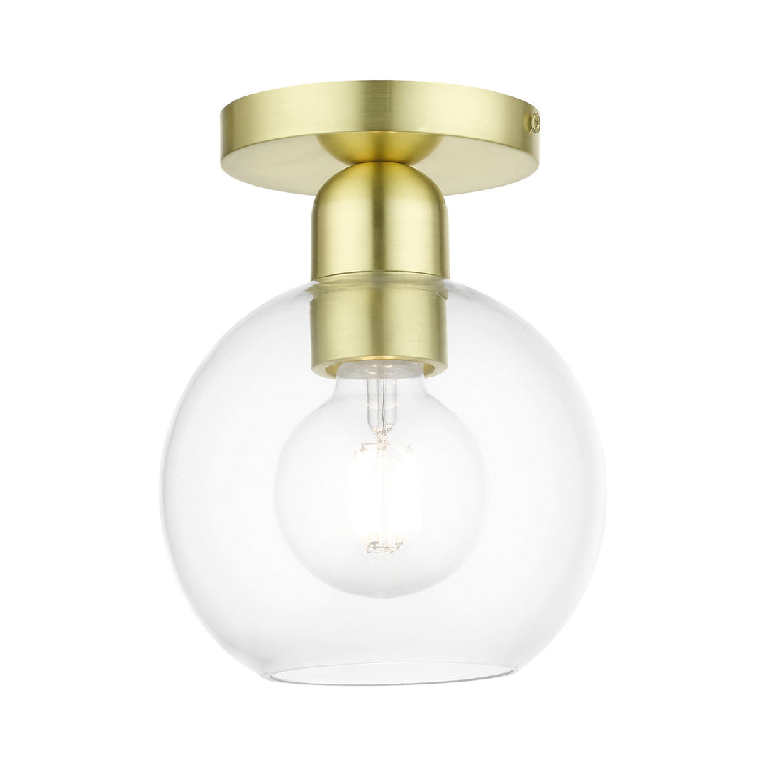 Livex Downtown 48977-12 Ceiling Light - Satin Brass