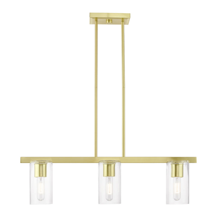 Livex Clarion 49273-12 Pendant Light - Satin Brass