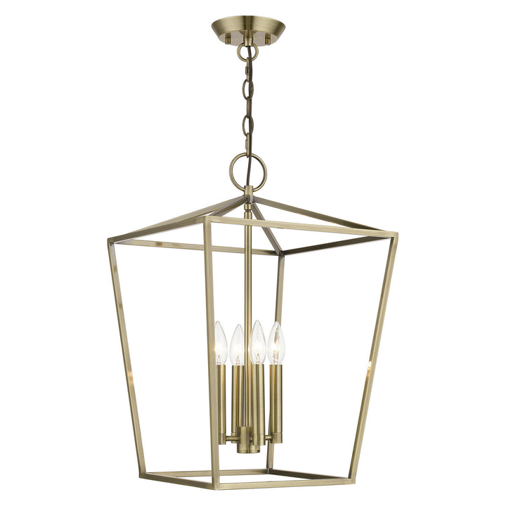 Livex Devone 49434-01 Pendant Light - Antique Brass