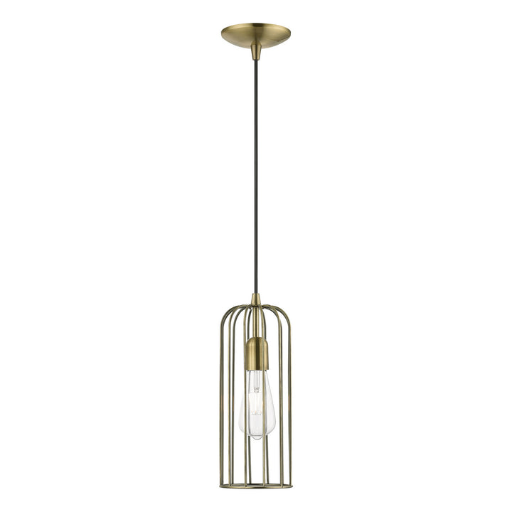 Livex Glenbrook 49713-01 Pendant Light - Antique Brass