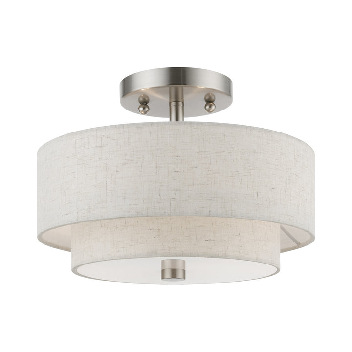 Livex Meridian 51082-91 Ceiling Light - Brushed Nickel