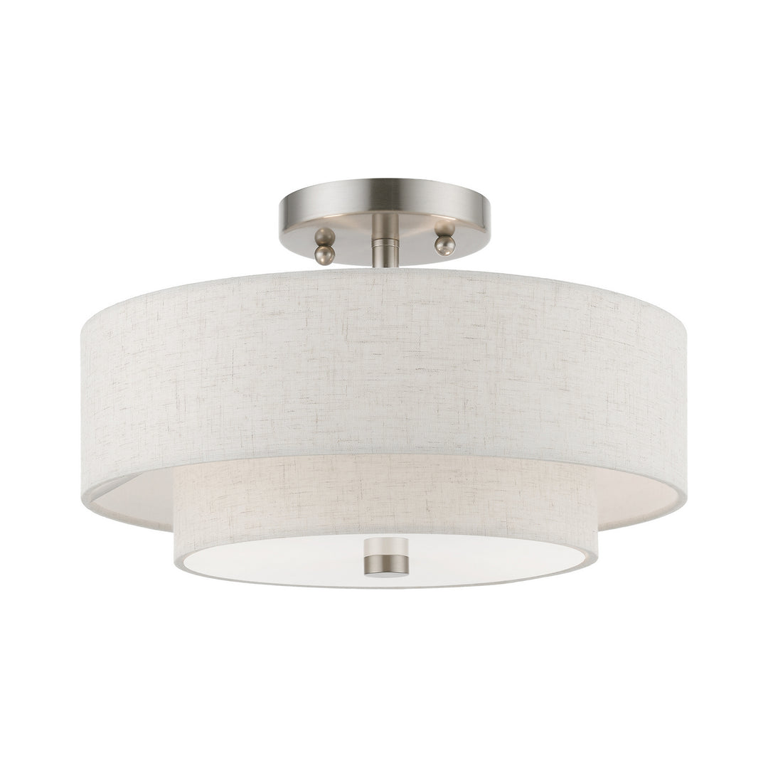 Livex Meridian 51083-91 Ceiling Light - Brushed Nickel