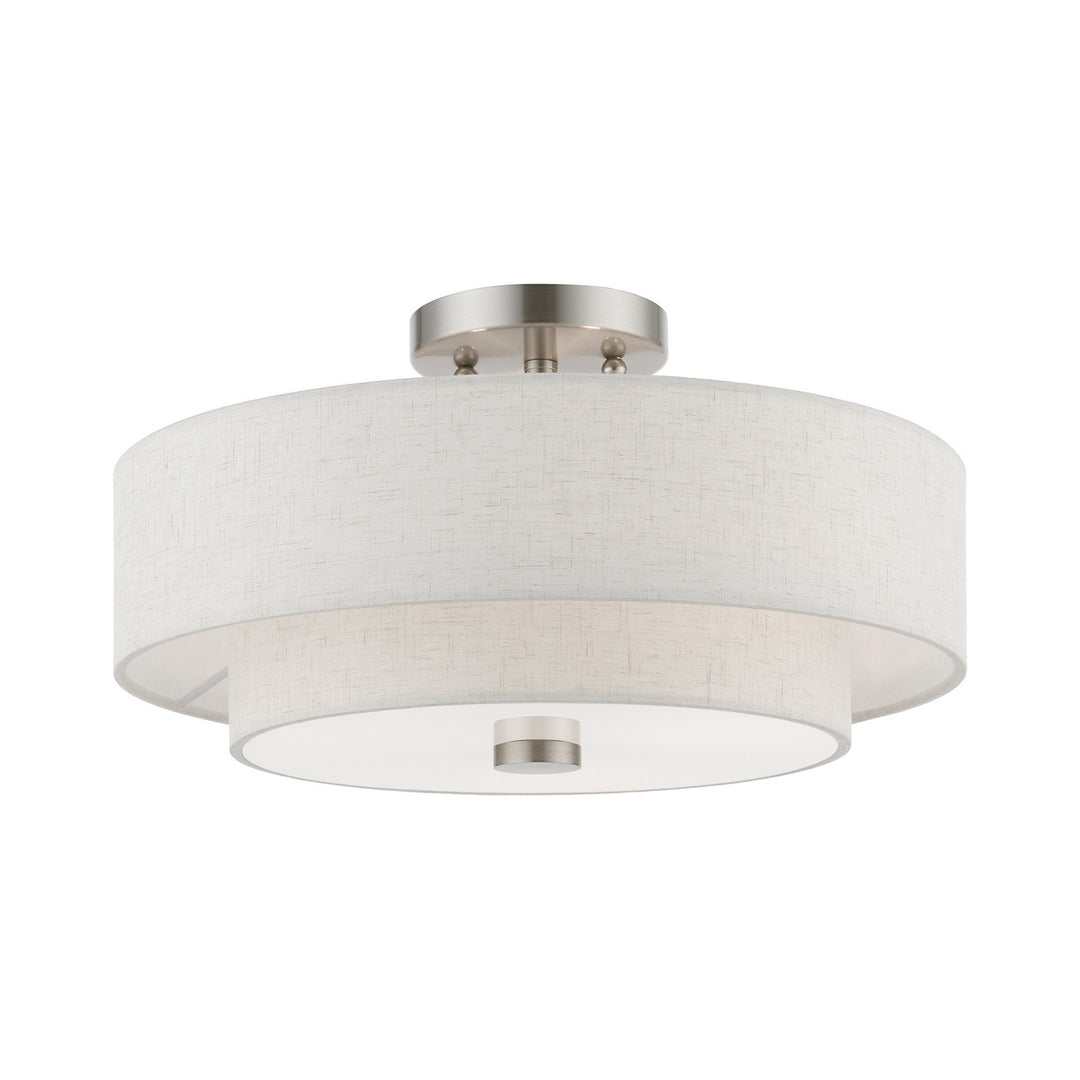 Livex Meridian 51084-91 Ceiling Light - Brushed Nickel