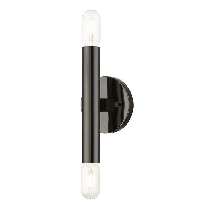 Livex Copenhagen 51132-46 Wall Sconce Light - Black Chrome