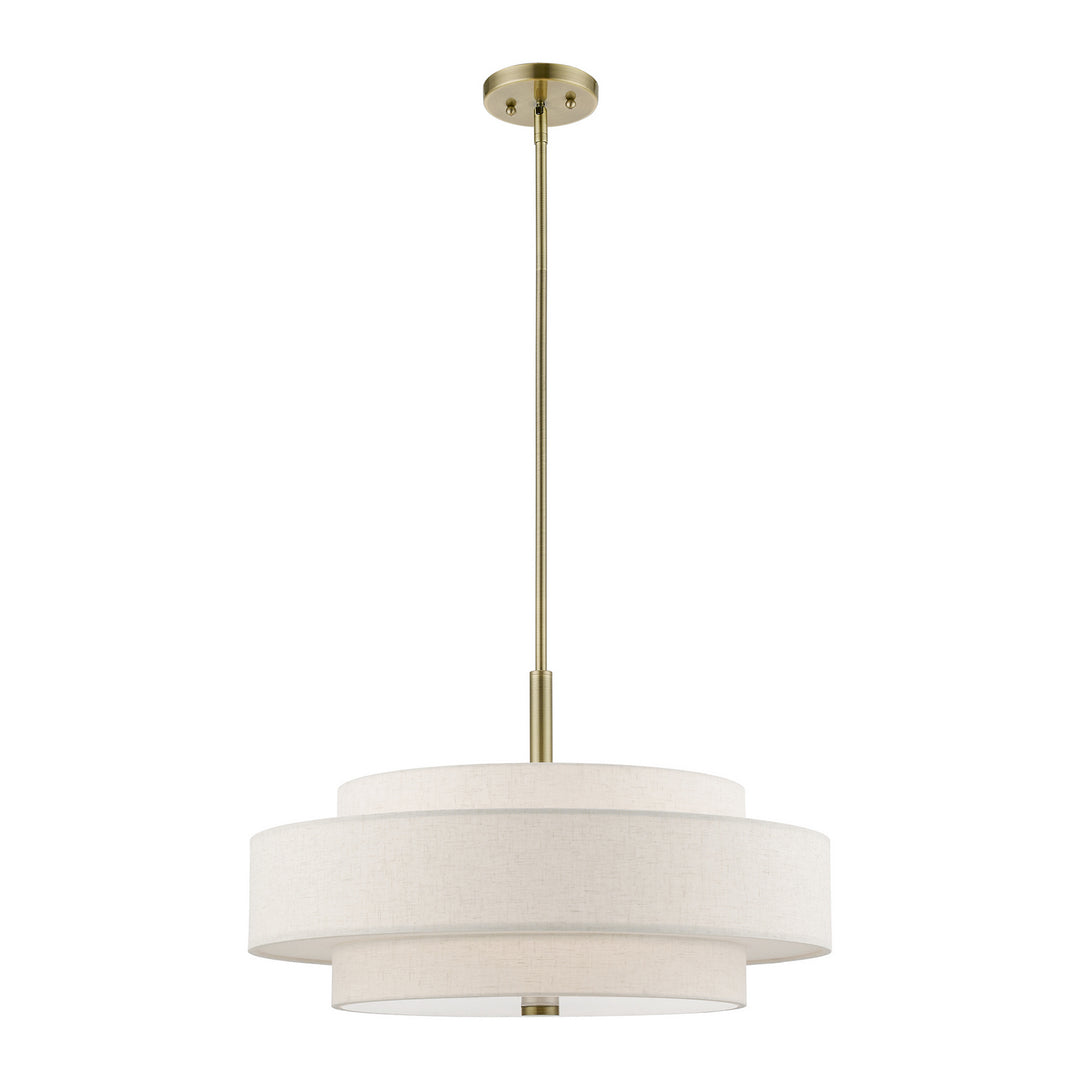 Livex Monroe 52138-01 Pendant Light - Antique Brass